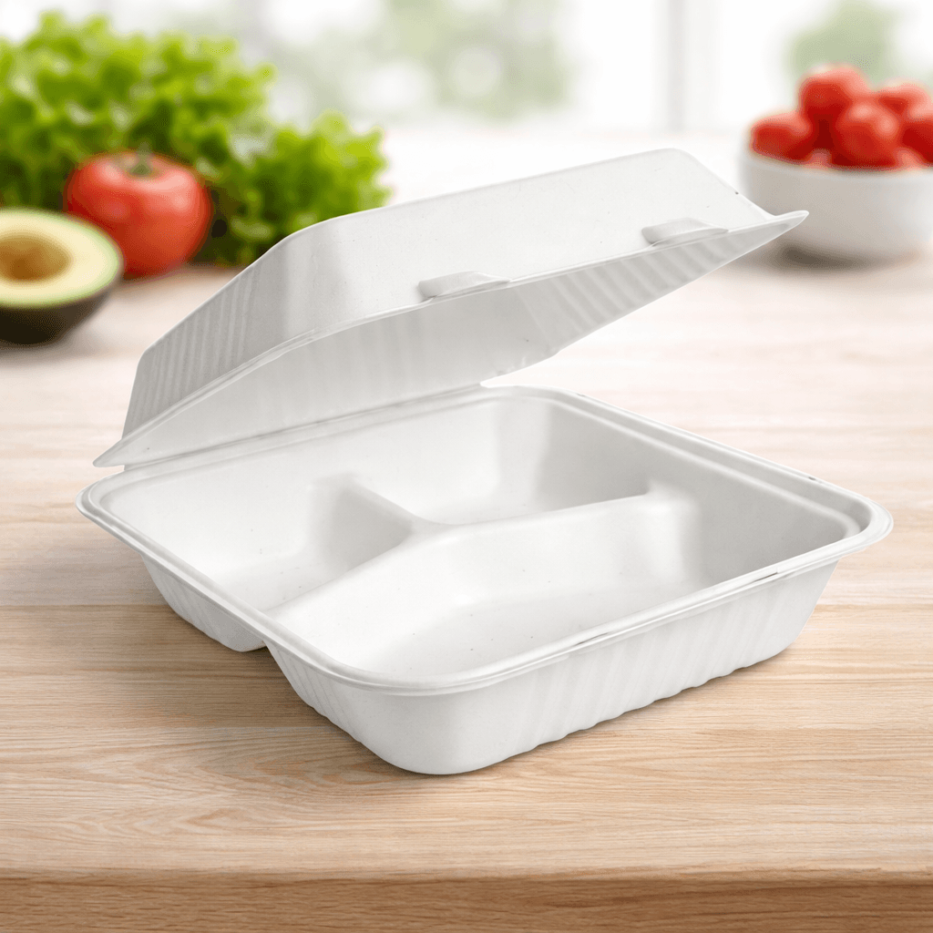 Contenedor con 3 divisiones